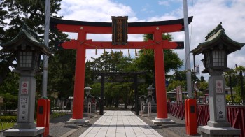 竹駒神社入口