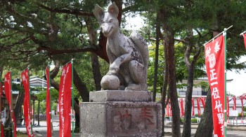 竹駒神社狛犬（きつね）